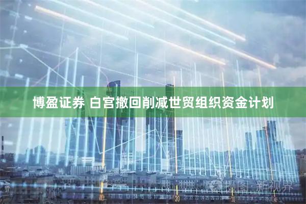 博盈证券 白宫撤回削减世贸组织资金计划